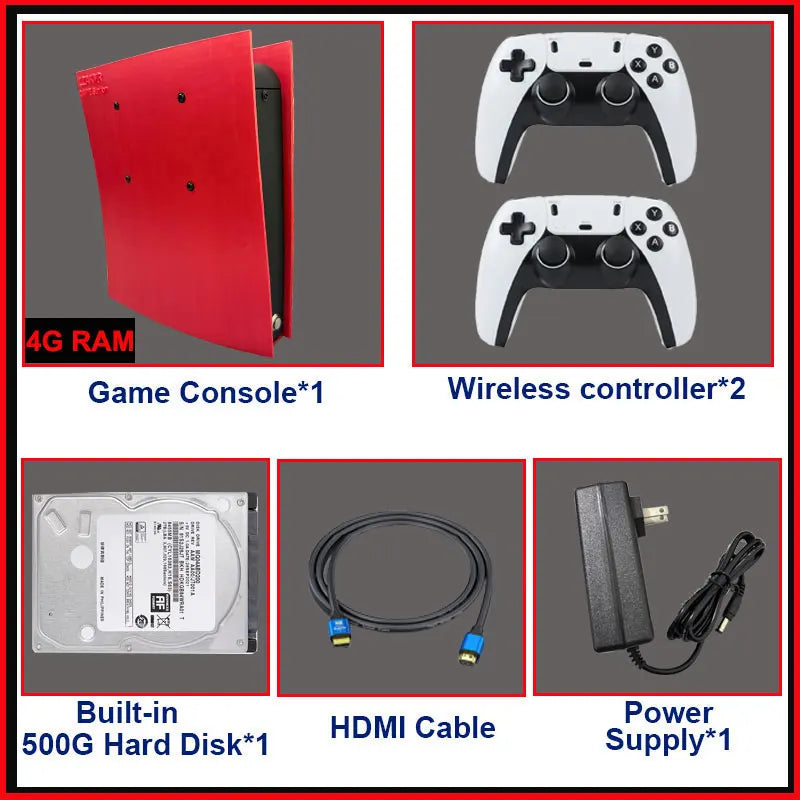 Retro Game Console X2 Batocera I3-3110M 1TB HDD 70,000+ Games 60+ Emulators for PS2 Wii PSP GC N64 4K HD TV Wireless Controller