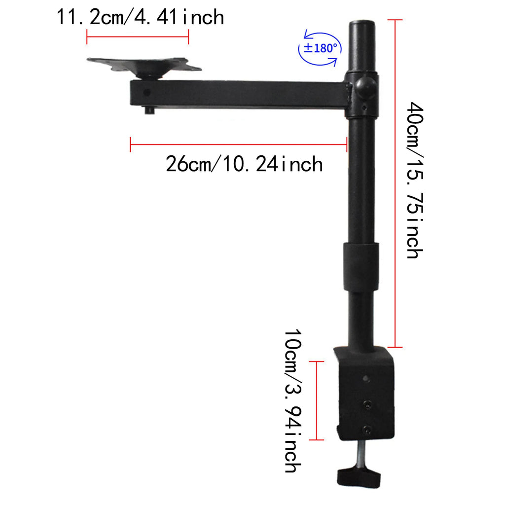 Cat Desk Bed Cat Hammock Elevated Round Sturdy Bed 360° Rotation Cat Nest Kitten Furniture for Home Office Clamping Table