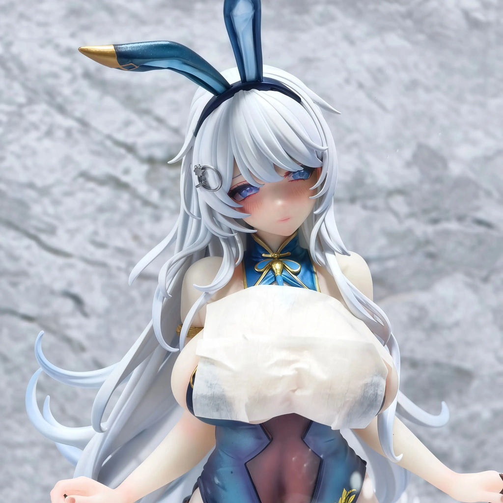 Qipao Rabbit GirlPeripheral figurine model table decoration, birthday gift, trendy toy scene decoration, car decoration