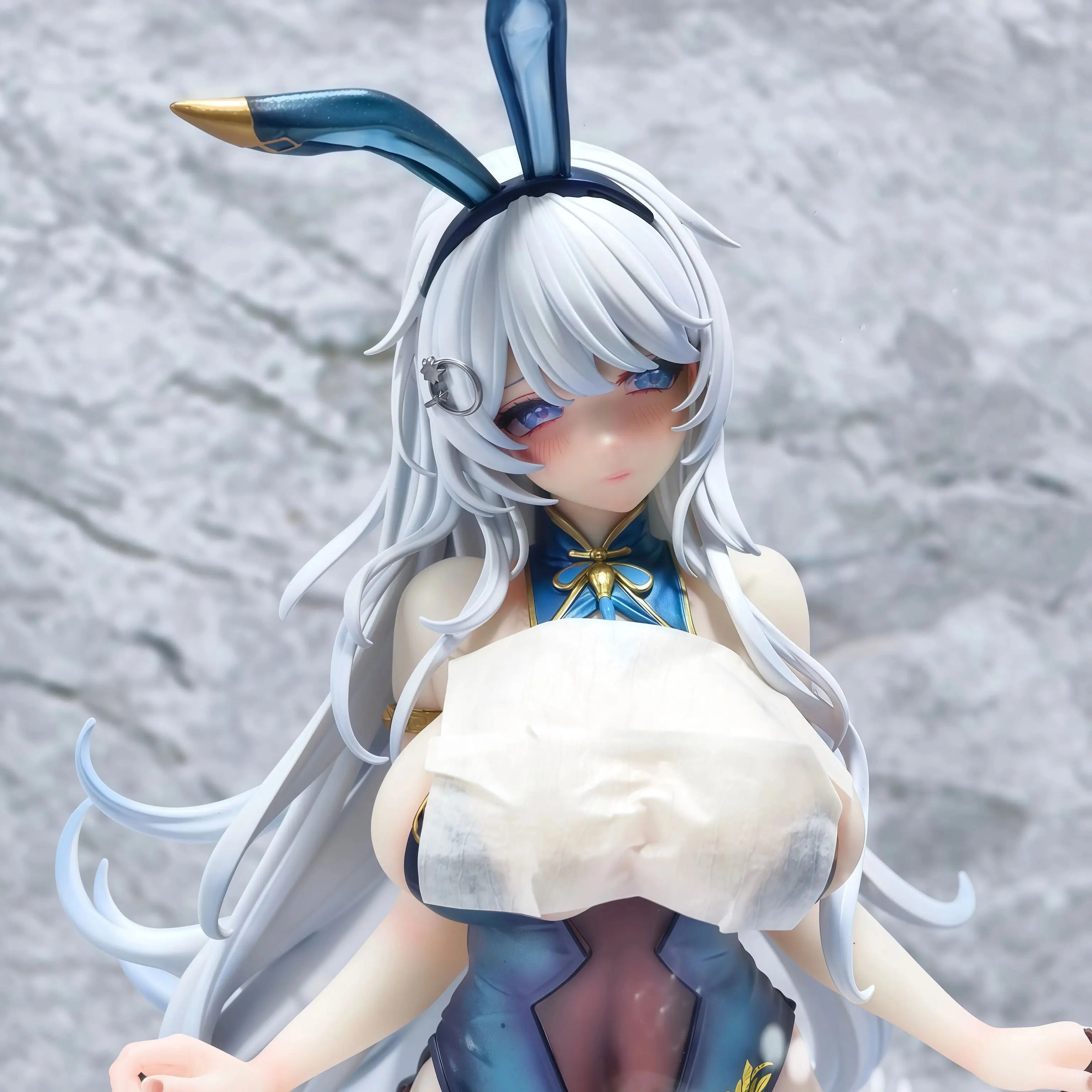 Qipao Rabbit GirlPeripheral figurine model table decoration, birthday gift, trendy toy scene decoration, car decoration