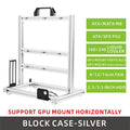 METALFISH BlockCase Aluminium Open Frame Case unterstützt ATX/M-ATX Mainboard GPU Mount Horizontal 240 Wasserkühler Gaming Cabinet