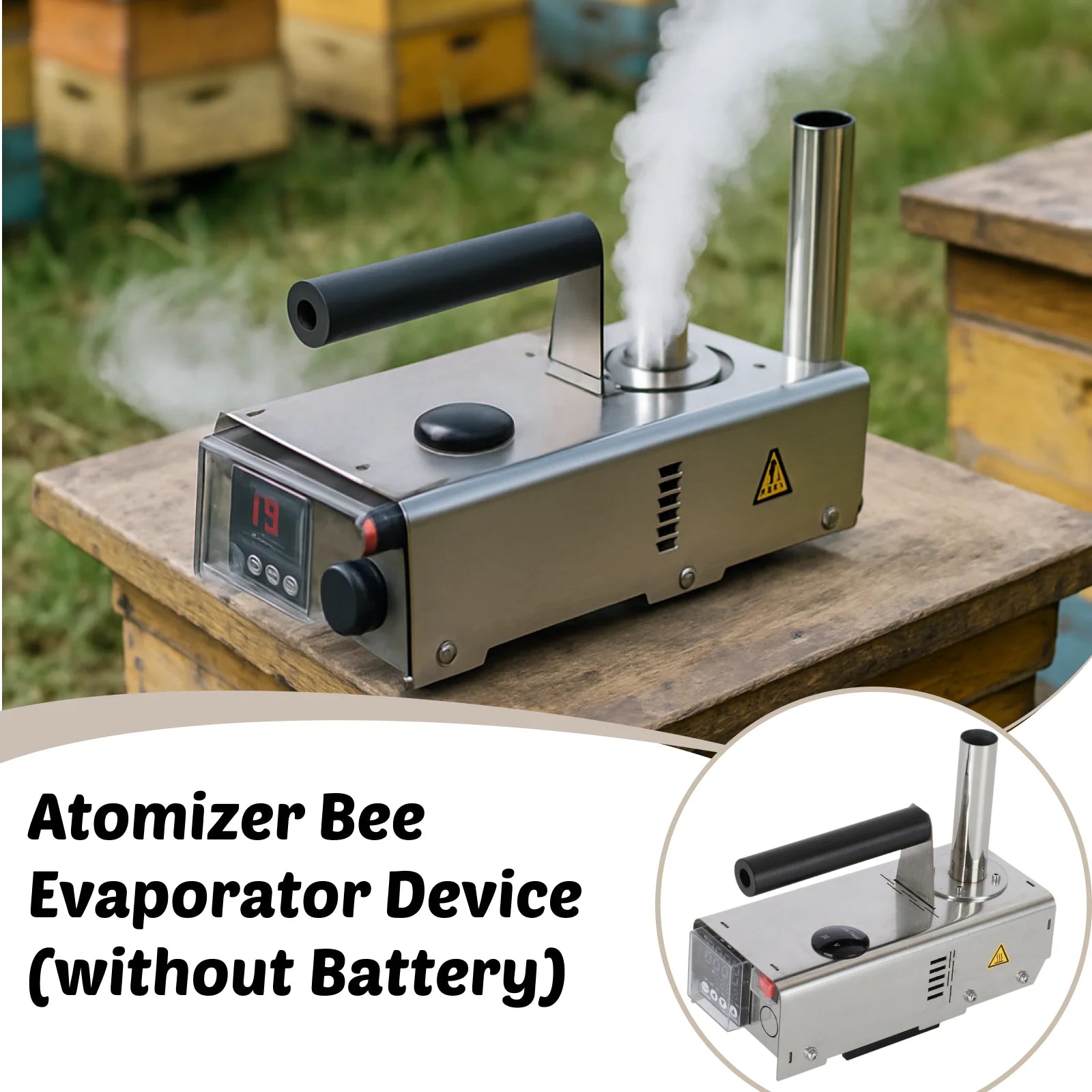 Bee Evaporator Device Oxalic Acid Vaporizer Portable Atomizer Wireless Battery Powered Practical Garden Farm Beekeeping Supplies