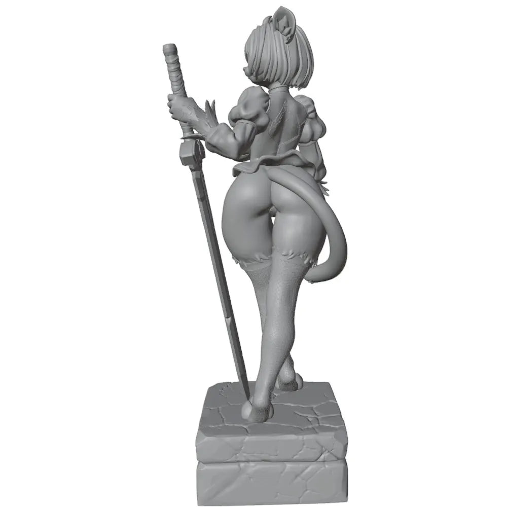 1/24 Orcs Female Warrior Resin Model Kits  3D Printed Gray Model Figurine DIY Doll Collection Unassembled And Unpainted