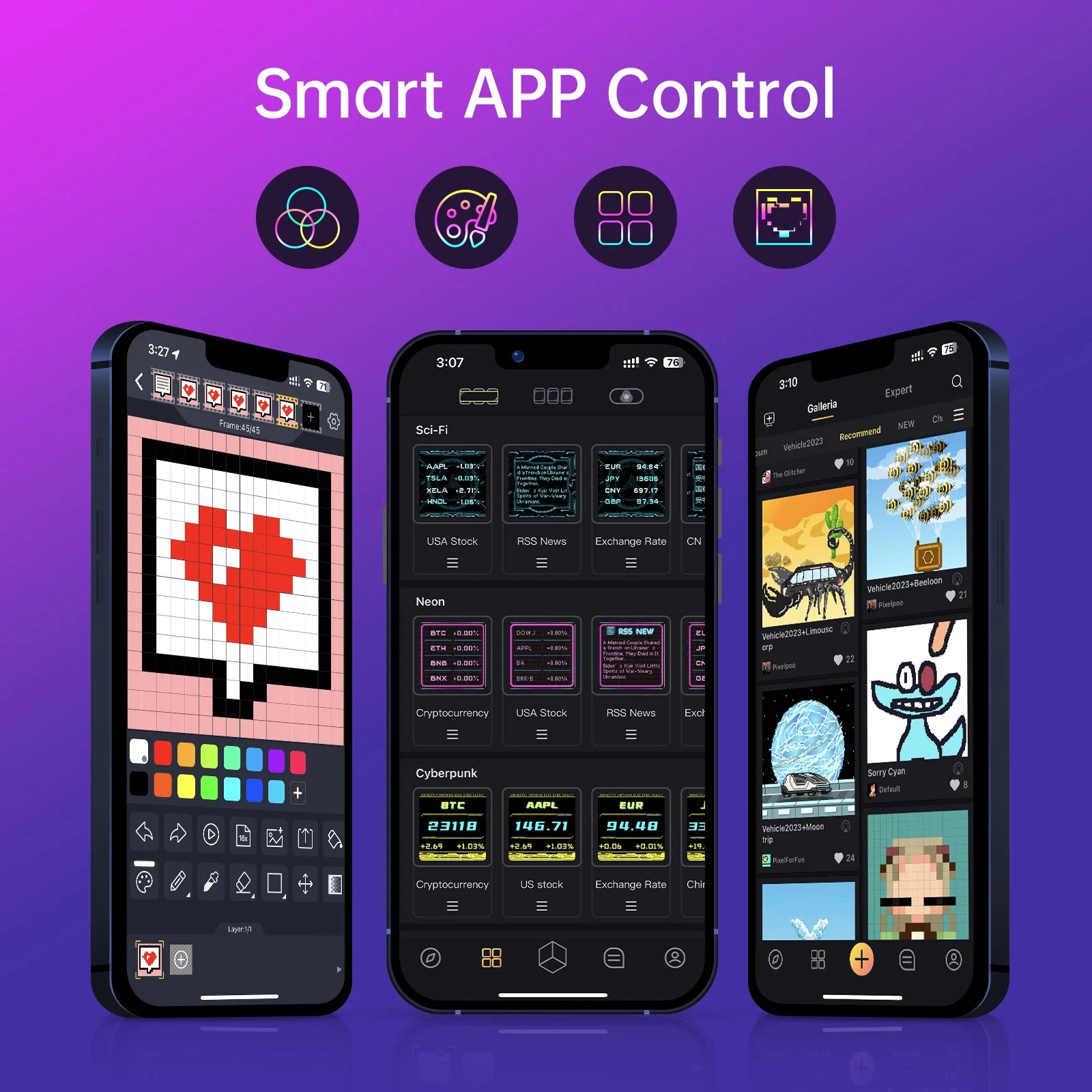 Divoom Times Gate – Cyberpunk Gaming Setup Digitaluhr mit intelligenter APP-Steuerung, WiFi-Verbindung, RGB-LED-Anzeige, 