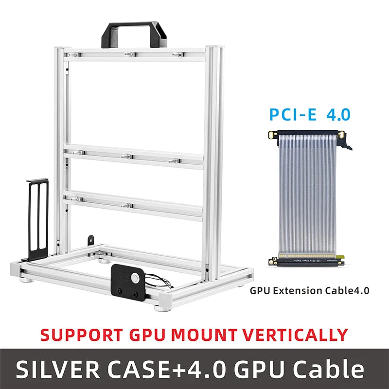 METALFISH BlockCase Aluminium Open Frame Case unterstützt ATX/M-ATX Mainboard GPU Mount Horizontal 240 Wasserkühler Gaming Cabinet