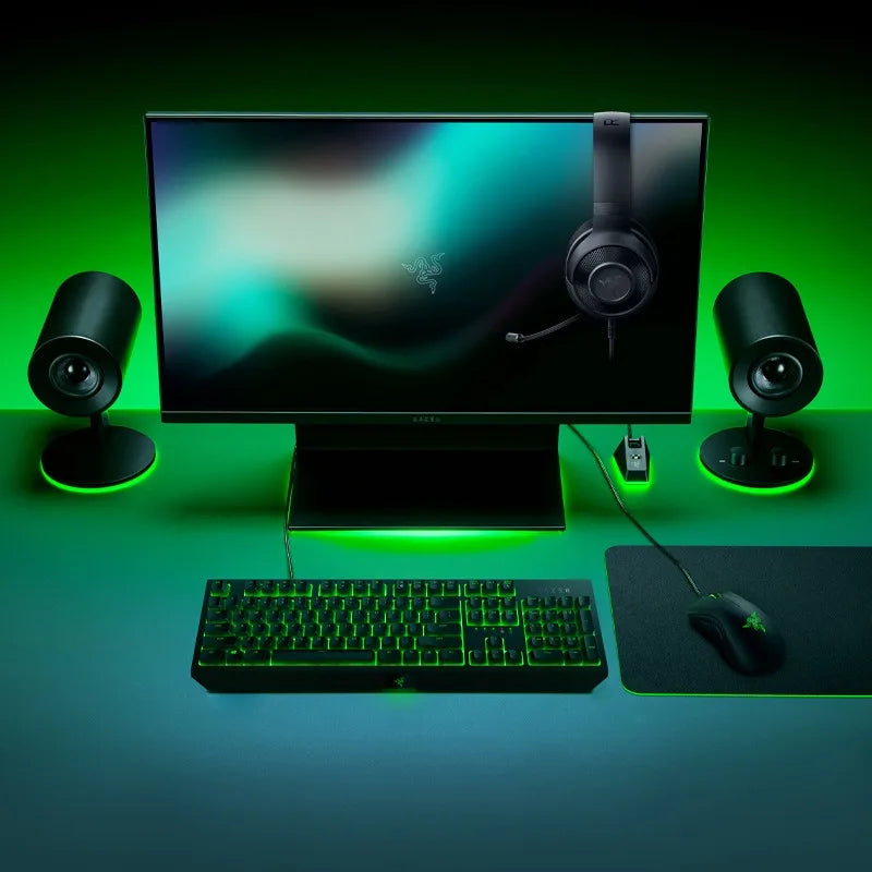 Razer Black Widow Mechanische Tastatur Viper Gaming Maus Grün Hintergrundbeleuchtung Computer E-Sport Set Warcraft