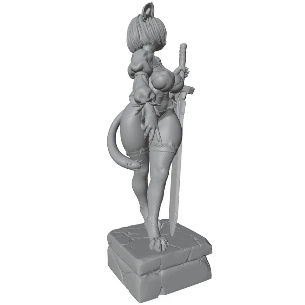 1/24 Orcs Female Warrior Resin Model Kits  3D Printed Gray Model Figurine DIY Doll Collection Unassembled And Unpainted