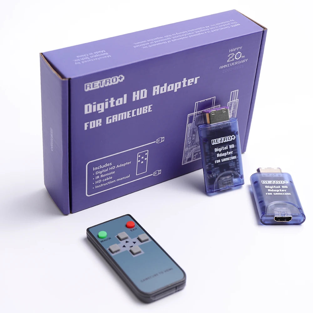 Retroplus Tech Digital HDMI адаптер за Nintendo Gamecube, HDMI-съвместим, Line Doubler за NGC, конверторни кабели, аксесоари за игри