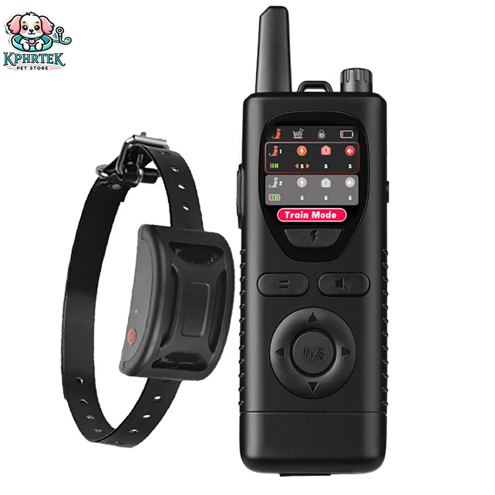 For 1 Dog Wireless Electronic Dog Fence & Training Collar, Portable Handheld Barking Stopper, Rechargeable Waterproof Remote Con