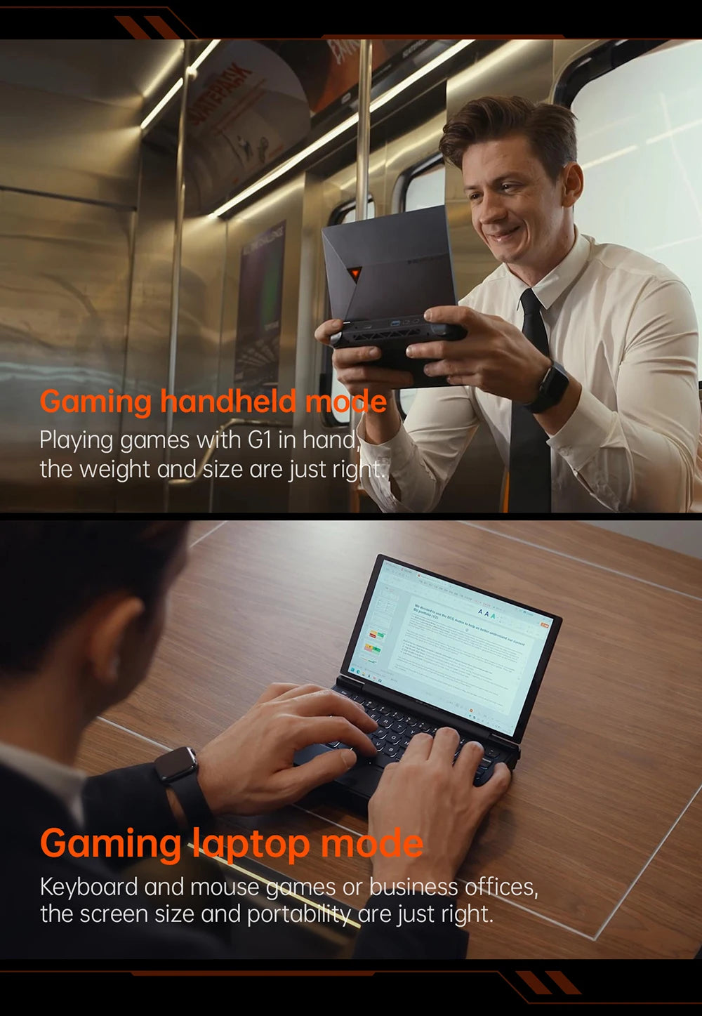 New Onexplayer G1 8.8 Inch AI HX 370 Oculink Laptop Video Game Portable Game pc Laptop Bluetooth Dual Keyboard
