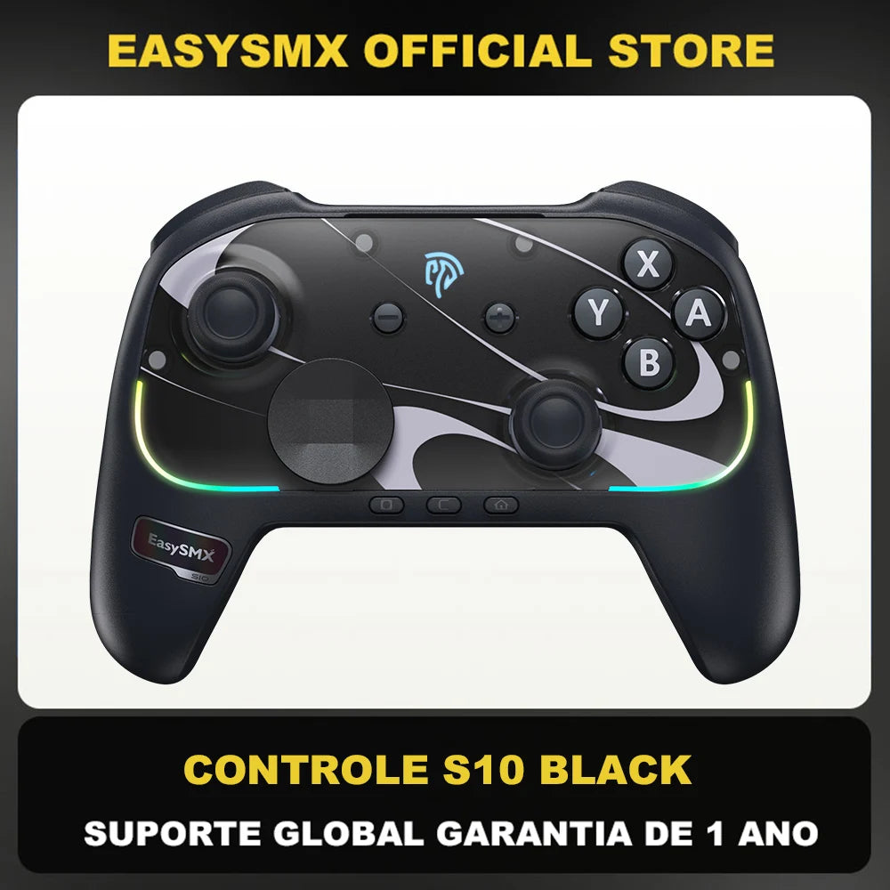 EasySMX S10 Wireless Gamepad RGB Controller Compatible with Switch 2/PC/Phone/Steam/TV, TMR Stick, HD Vibration, For Pokemon