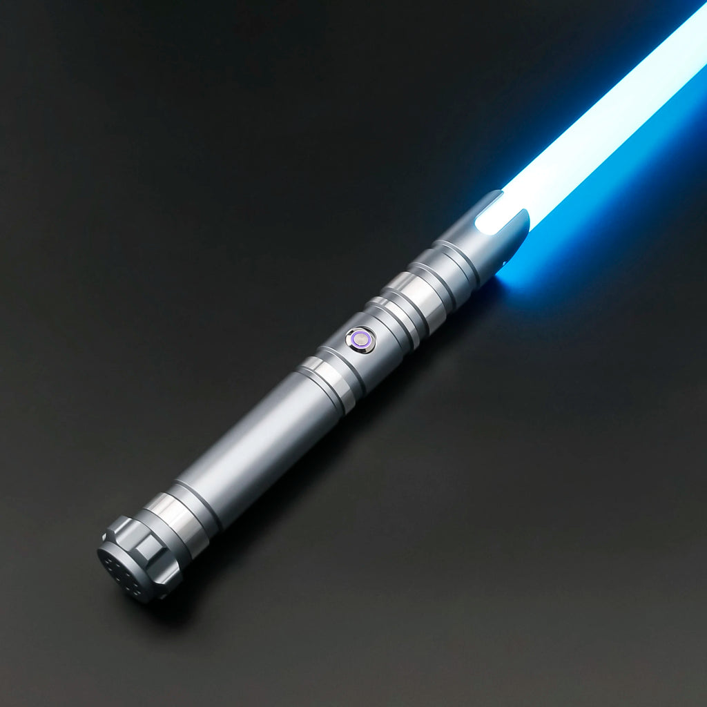TXQSABER Heavy Dueling RGB / Neo Pixel Smooth Lightsaber Colors Changing Metal Hilt Lock up Blaster Laser Jedi Sword Kids Toys