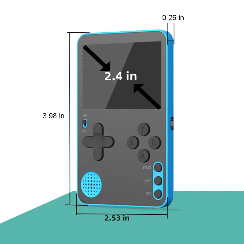 K10 Ultra-thin Retro games Console 2.4inch 500 Classic Children Adult birthday gift Mini Pocket Handheld Video Game Player