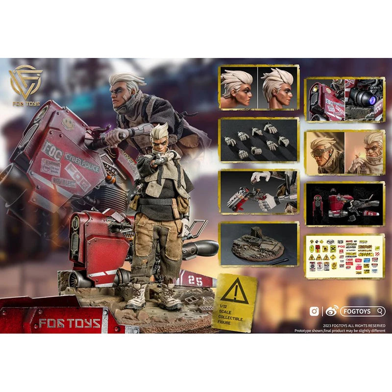 In Stock 100% Original FOGTOYS Fantasy Alphabet Series A 1/12 Figure and Vehicle Set Anime Action Collection Figures Model Toys