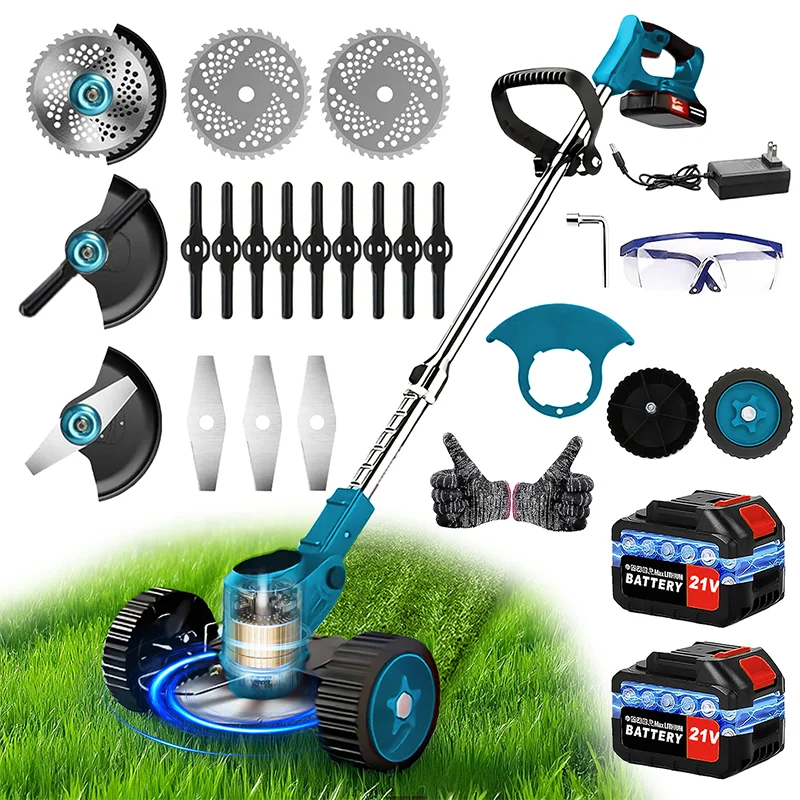 Neue Ankunft Gartengeräte Akku-Rasenmäher Aufsitz-Unkrautschneider Unkrautfresser geeignet für Innenhöfe und Gärten