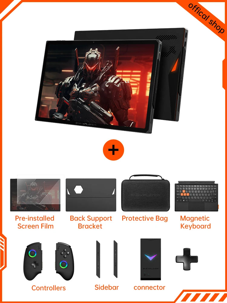 OneXPlayer X1pro AI HX 370 Onexconsole 10.95 Inch  Qculink Laptop Replaceble D-PAD  Wins Hello AI Camera Gaming Console