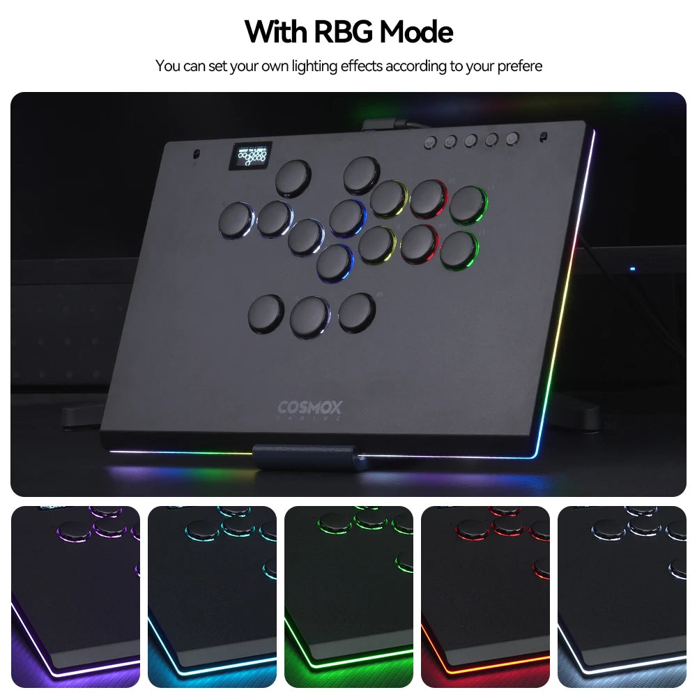 Haute42 M-Ultra Aluminium Alloy Leverless Arcade Stick Hitbox Controller For PC/ Ps4 / Ps5 /Switch Arcade Leverless Controller