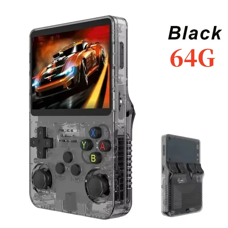 Retro Handheld R36S Video Game Console Linux System 3.5 Inch IPS Screen  Portable Pocket Video Player 64GB 128GB
