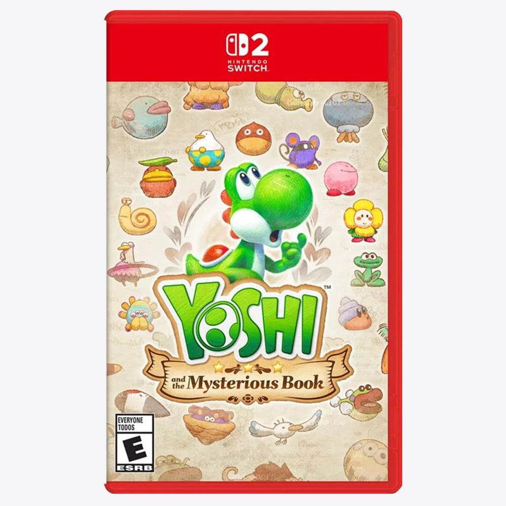 Nintendo Switch 2 Games Physical Game Card Yoshi and the Mysterious Book for NS2 Console Full Game Adventure Platformer Game
