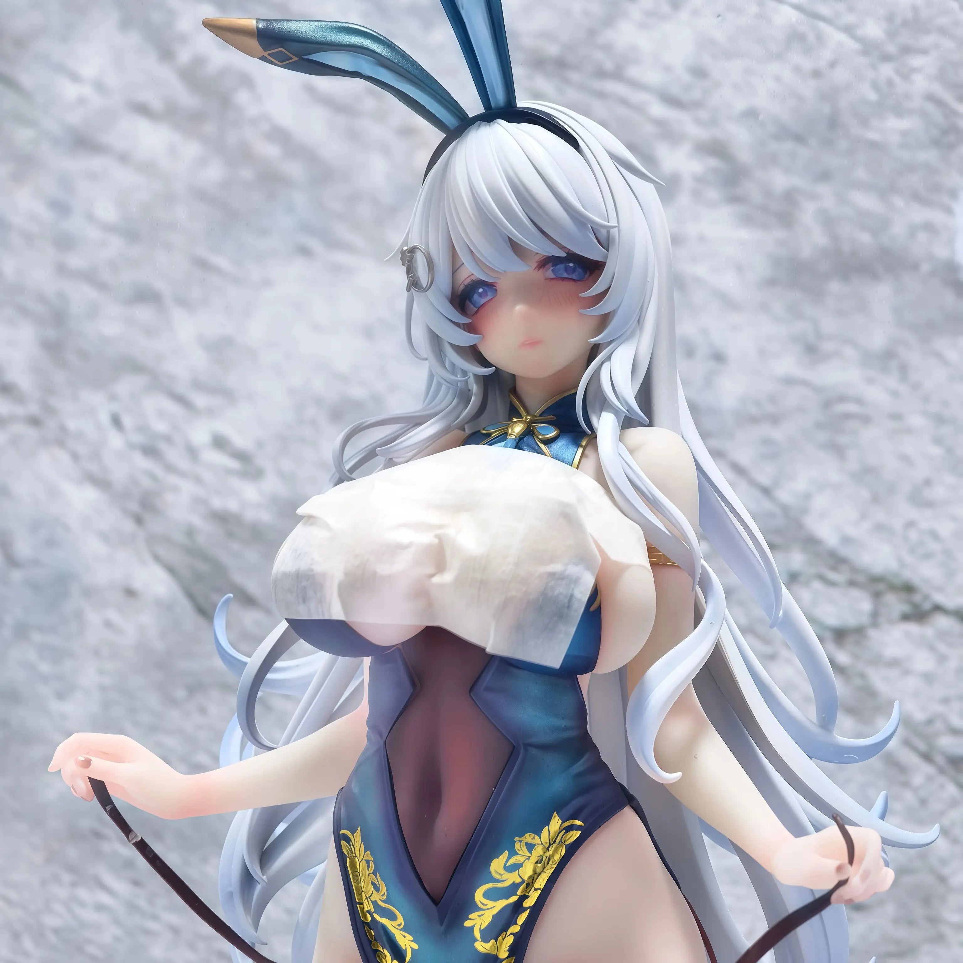 Qipao Rabbit GirlPeripheral figurine model table decoration, birthday gift, trendy toy scene decoration, car decoration