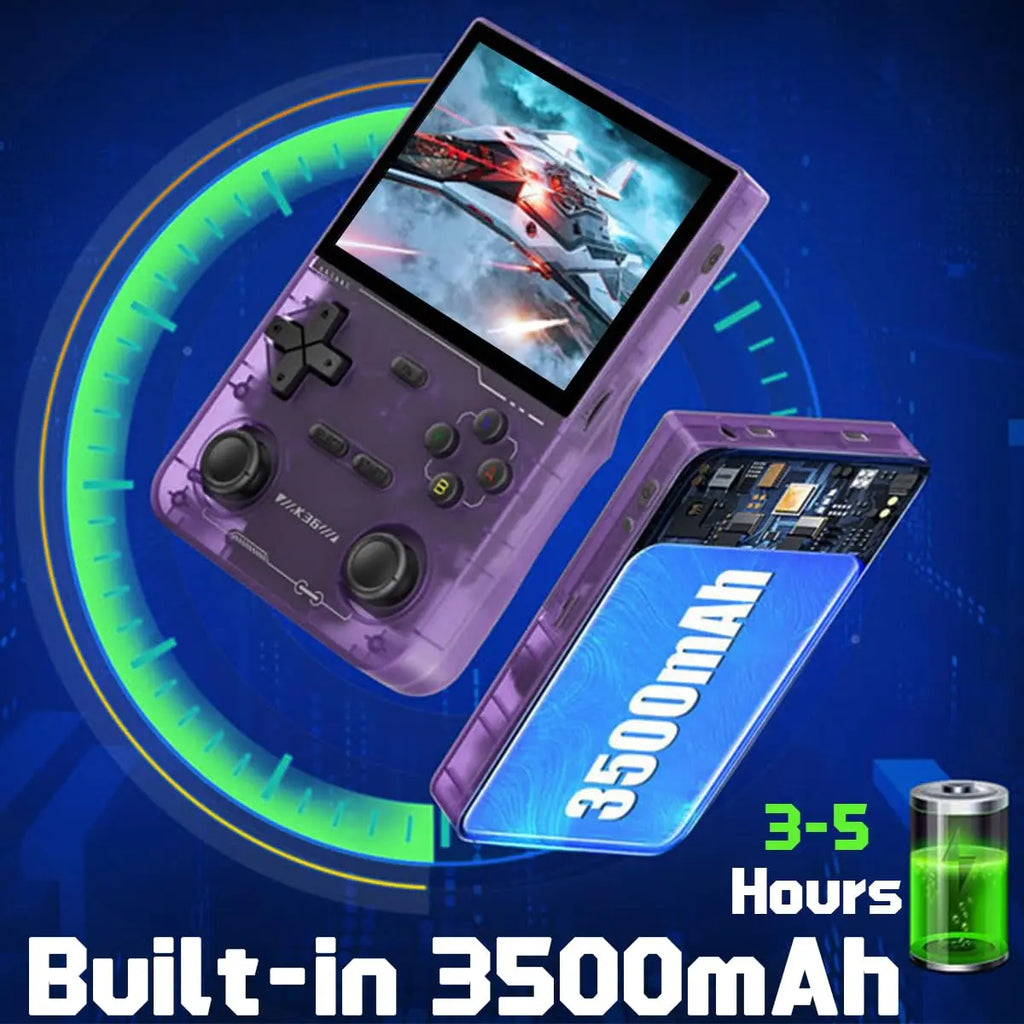 Retro Handheld Game Console: 18000+ Pre-loaded Games, 40+ Emulators Supported, 3500mAh Battery, 3.5-inch IPS Screen