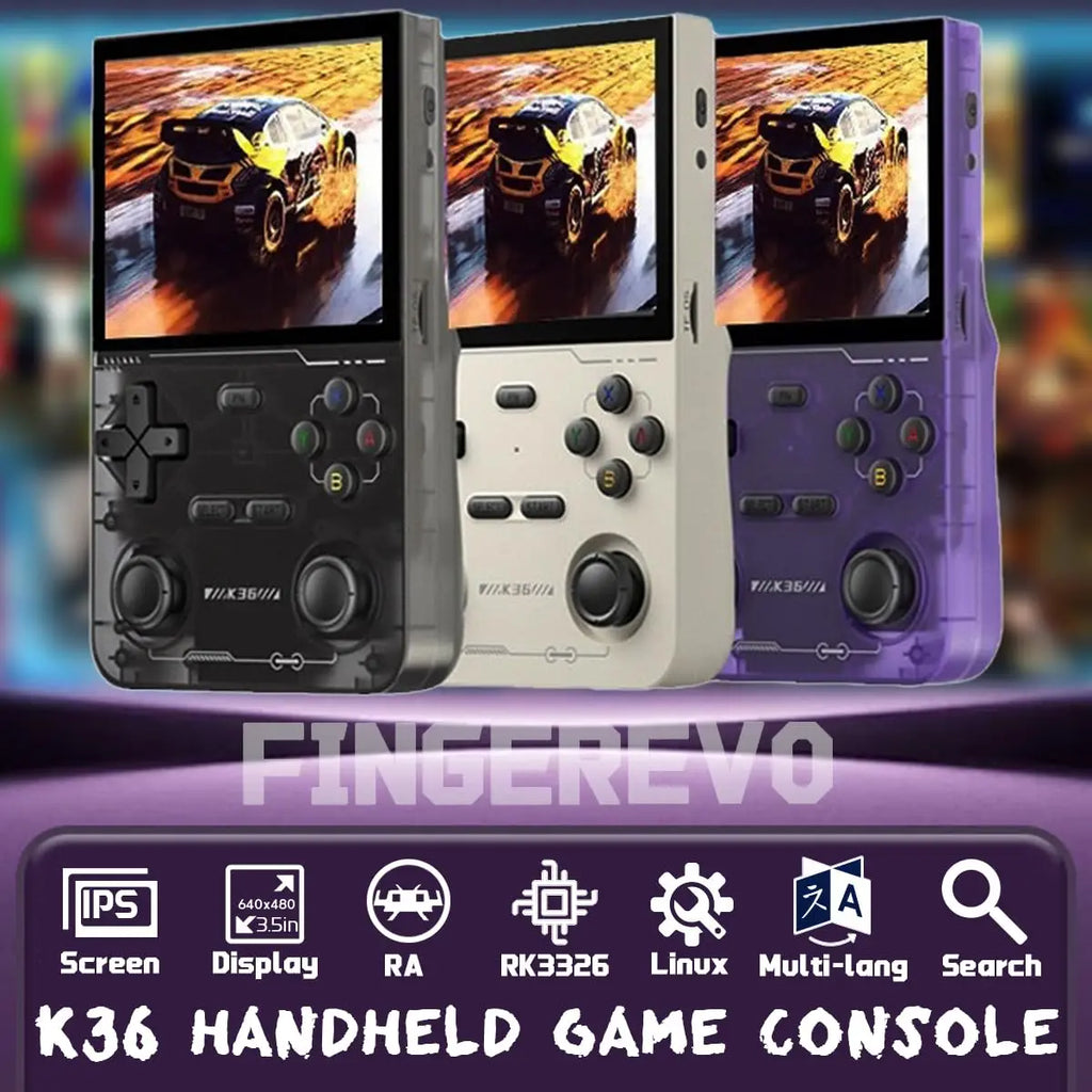 Retro Handheld Game Console: 18000+ Pre-loaded Games, 40+ Emulators Supported, 3500mAh Battery, 3.5-inch IPS Screen