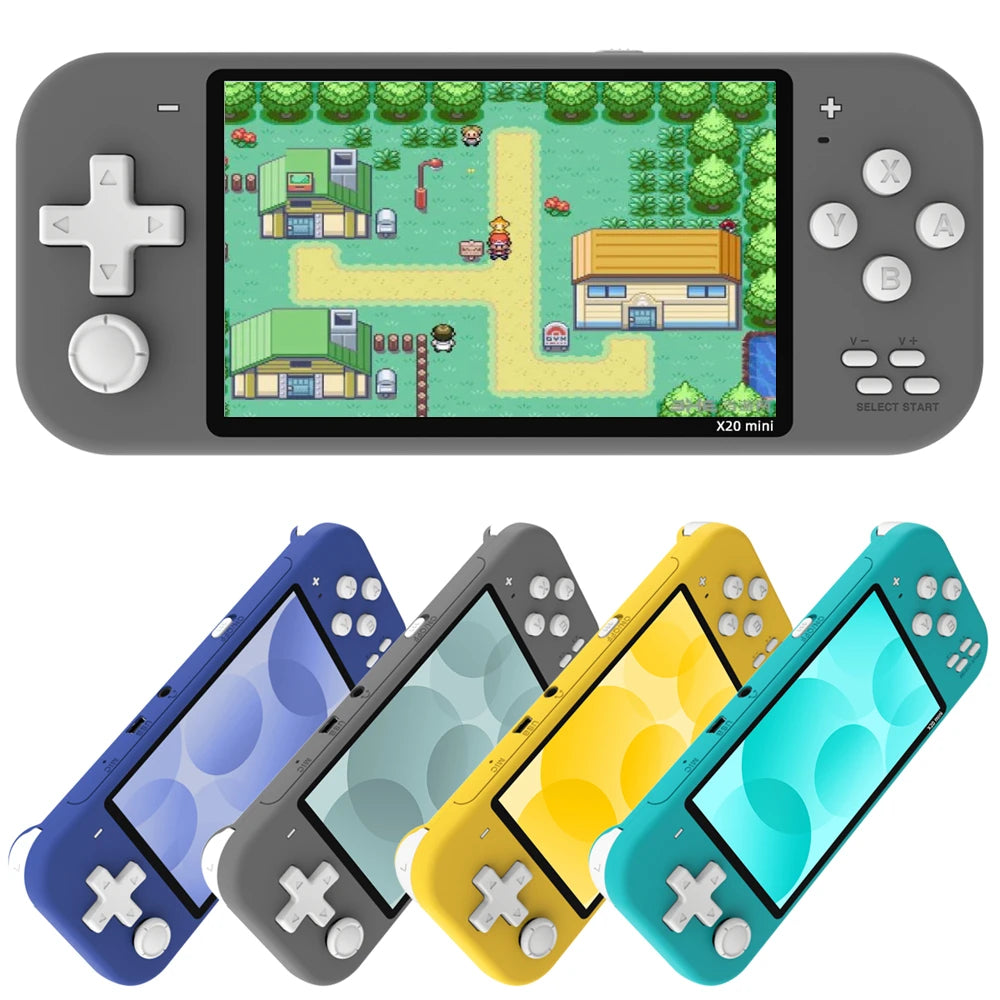 X20 mini 4,3 inch IPS bildschirm Handheld Tragbare Spielkonsole 32GB 8GB 5000 spiele für 8/16/32 bit Arcade Video spiele kind geschenk