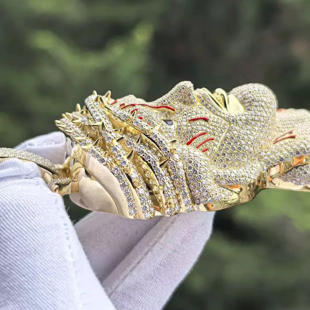 Hip-hop high-end custom portrait pendant S925 silver inlaid with moissanite