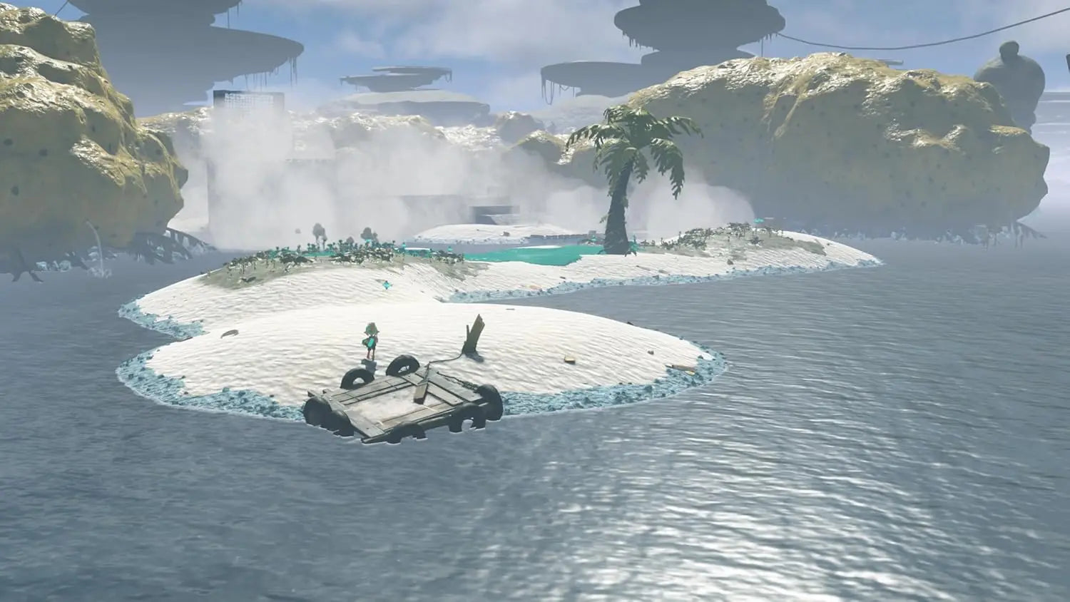 Splatoon Raiders for Nintendo Switch 2, new action-adventure game focusing on exploration and PvE combat, featuring cooperative play for up to 4 players, available in Spanish and set in the mysterious Spiral Islands.