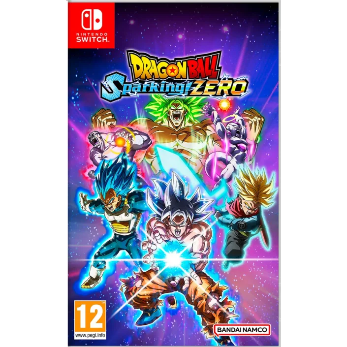 Dragon Ball Z: Sparking! Zero for Nintendo Switch PAL EU - New Sealed Action Game with stunning graphics, intense battles, and a diverse character roster including Saiyans and Androids, available in multiple languages includi