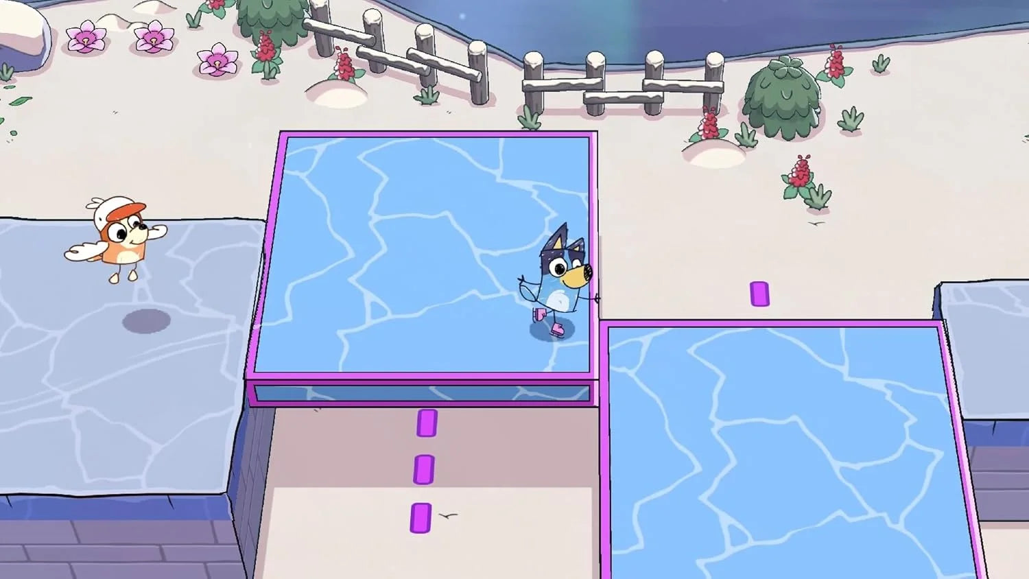 BLUEY'S QUEST FOR THE GOLD PEN Game for Nintendo Switch 2, PAL ES, physical format, featuring multiple language subtitles including Spanish, French, and German, ideal for fans of Nintendo Switch games.