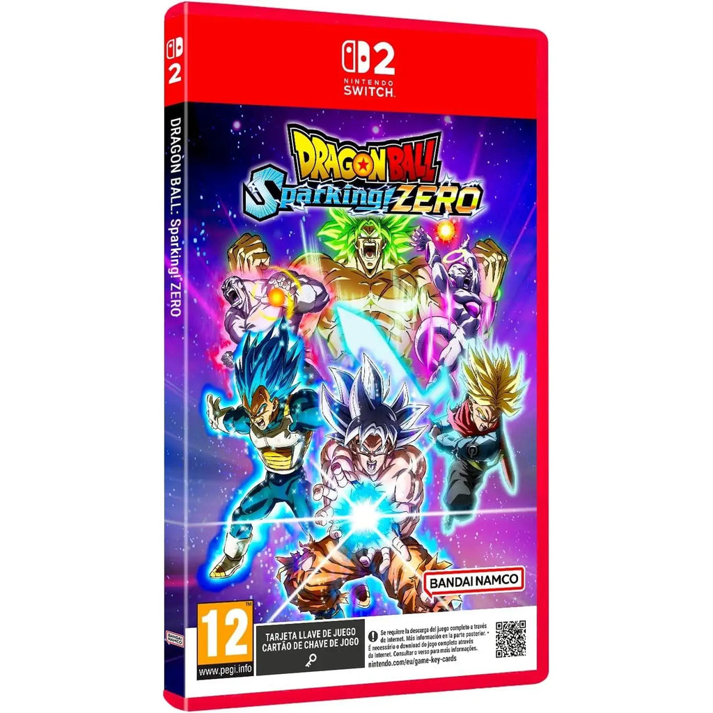 DRAGON BALL: SPARKING! ZERO Nintendo Switch 2 Game PAL ES, physical format with multiple subtitle languages including Spanish, features high-quality gameplay for fans of Dragon Ball and Nintendo Switch games.
