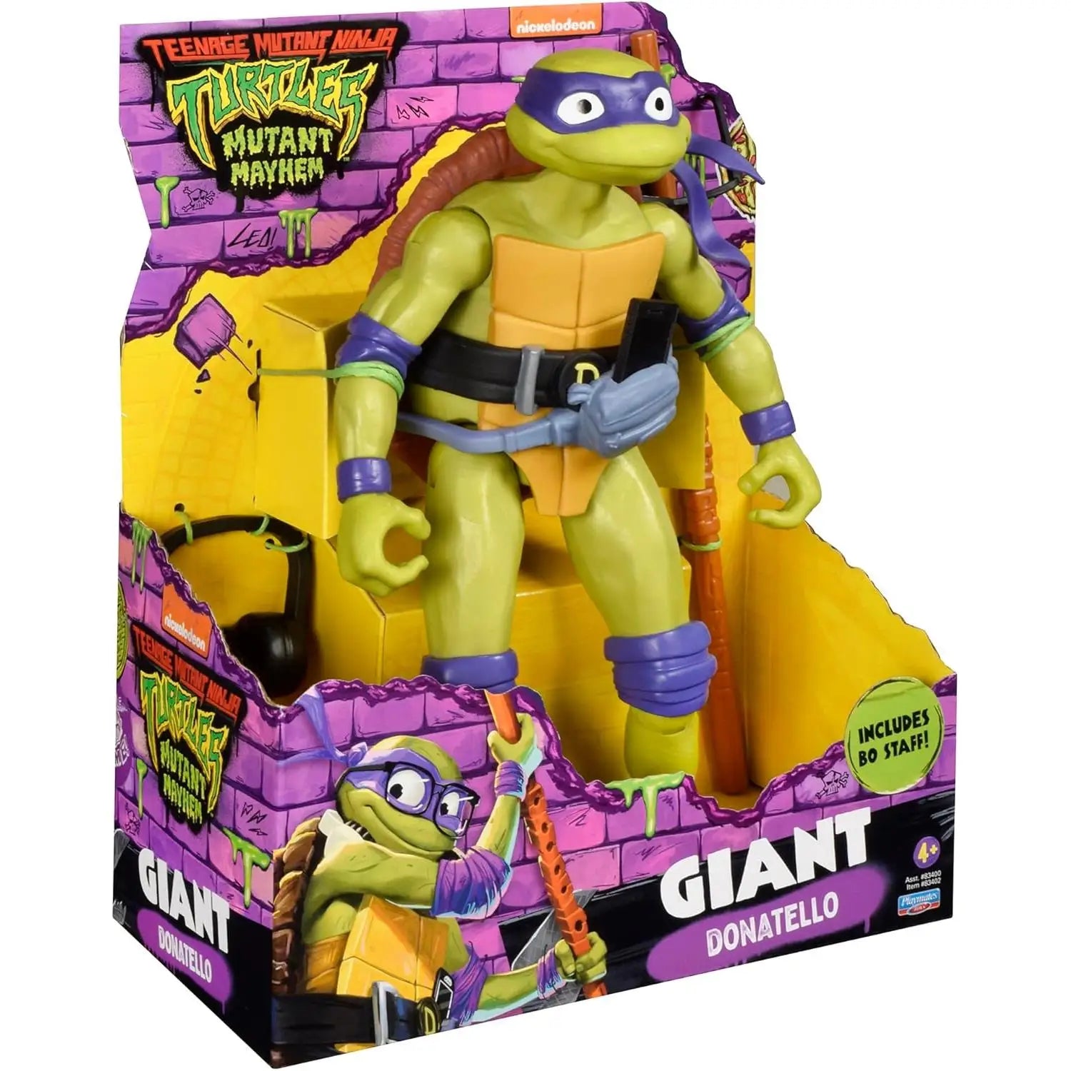 Famous tmnt giant figures pack 4 ninja turtles 30 cm - complete collection