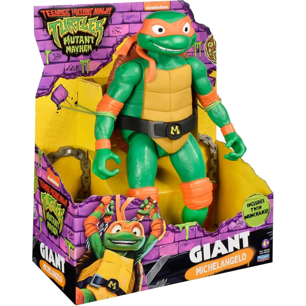 Famous tmnt giant figures pack 4 ninja turtles 30 cm - complete collection