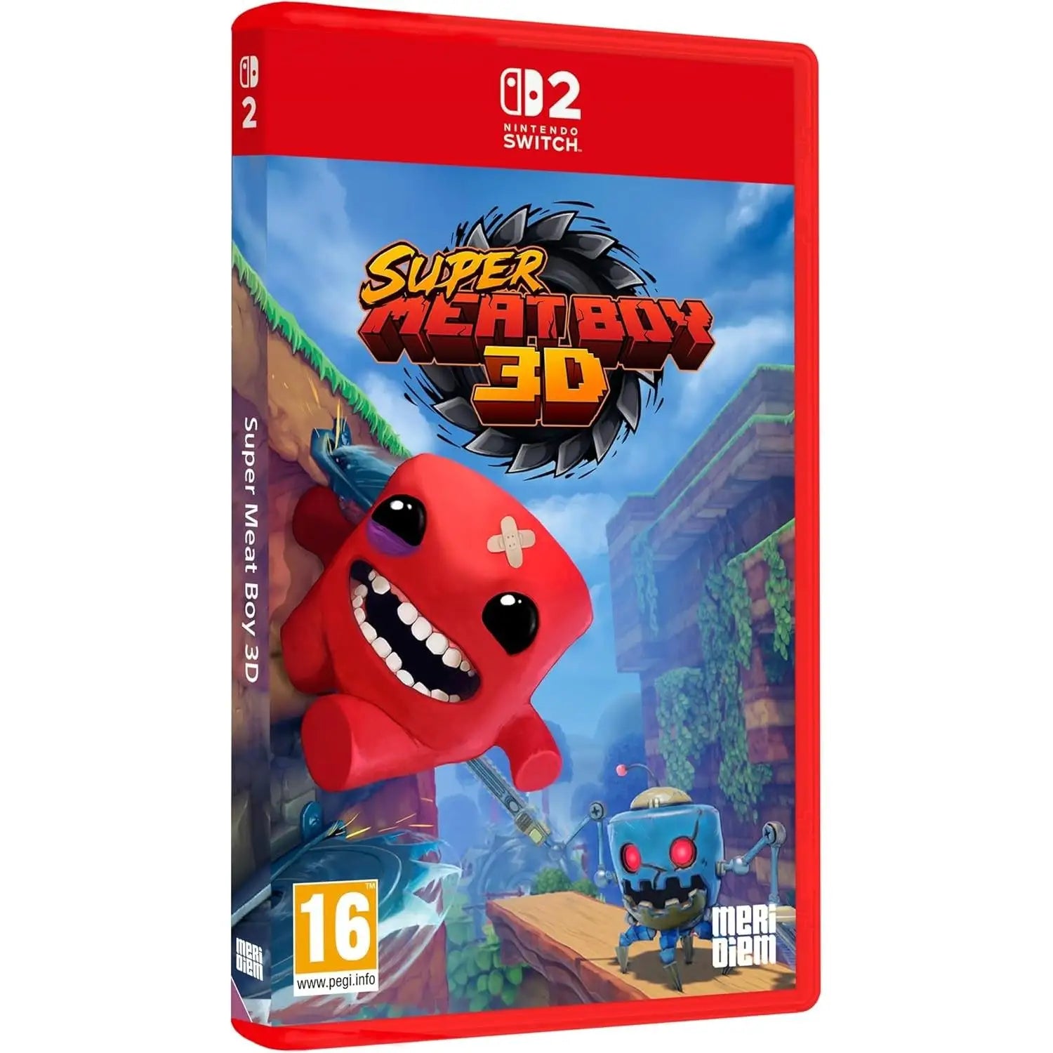 Super Meat Boy 3D Special Edition Game for Nintendo Switch, physical format, factory sealed, from Nintendo, ideal for switch games and retro gaming enthusiasts.