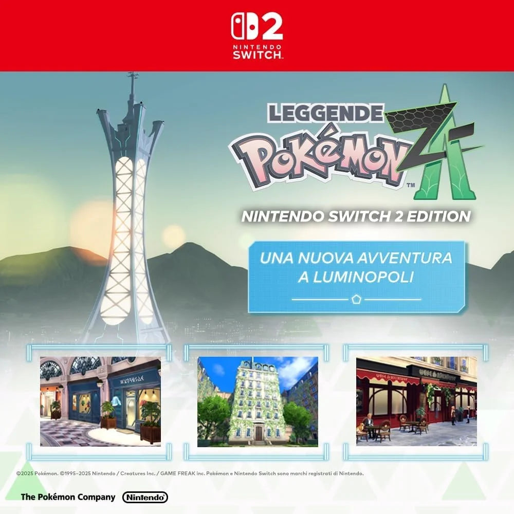 Pokemon Legends Z-A Physical Game for Nintendo Switch 2, Sealed, Adventure Type, from Nintendo, New Video Game.