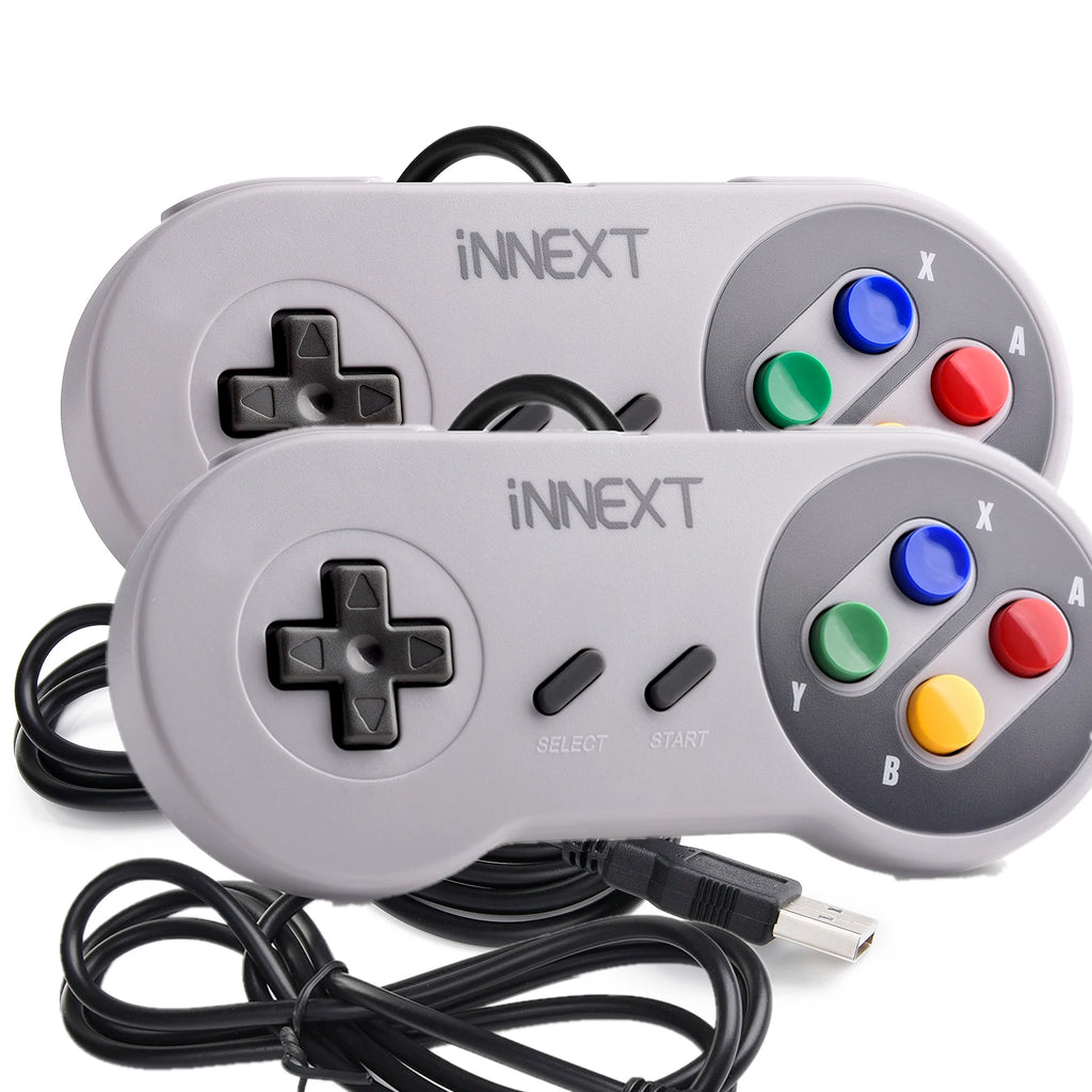 USB Classic Game Controller Joypad Wired Joystick Gamepad for SNES Retro Gaming for Windows 7/8/10 PC MAC Linux Raspberry Pi 3