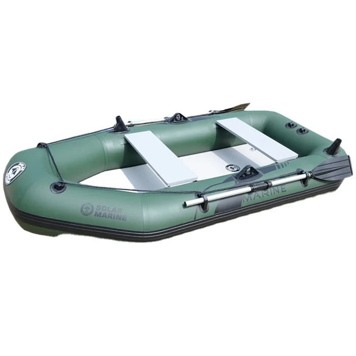Solarmarine B230-3 PVC-Schlauchboot, Fischerboot, Rennkajak, Kanu mit kostenlosem Zubehör für Wassersport im Freien, 3 Personen