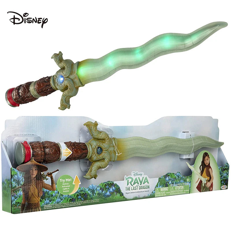 Neuer heißer Disney-Anime-Film „Raya und der letzte Drache“, Raya, leuchtendes Drachenschwert, Figurensammlung, Modell, Kinderspielzeug, Weihnachtsgeschenke