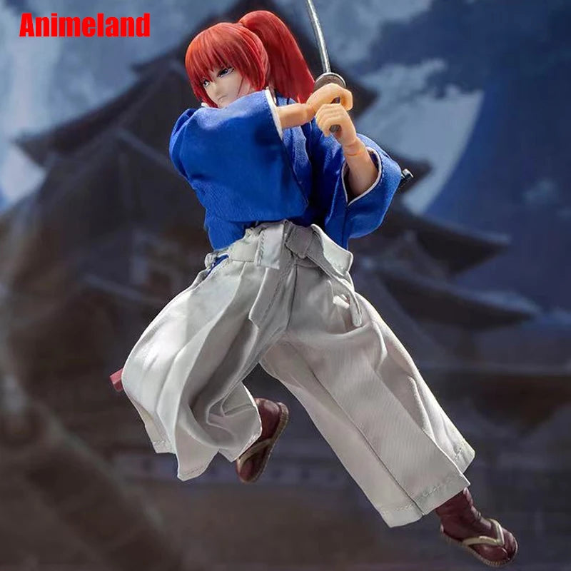 Dasin/Great Toys/GT Rurouni Kenshin Himura Sagara Sanosuke Shishio Makoto SHF 1/12 16cm/6 inch PVC Action Figure Model In Stock