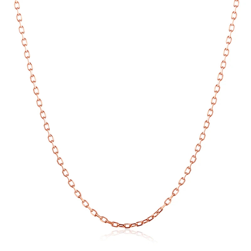 Sinya Heißer Verkauf Förderung 18k Au750 Gold Halskette Schlüsselbein Glanz O Kette Hohe Glanz Gute Qualität für Frauen Damen Mädchen DIY Verwenden