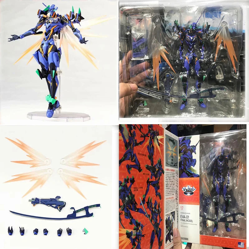 Mafex Евангелион EVA 01 Фигура Revoltech 080 Евангелион EVA 01 Екшън Фигурка Модел Играчка Кукла Подарък