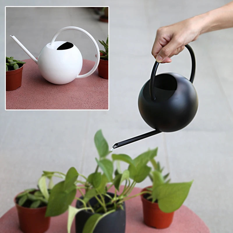 1 L/ 35 OZ Long Spout Watering Can Stainless Steel Flower Plants Sprinkling Tools For Watering Bonsai Succulent