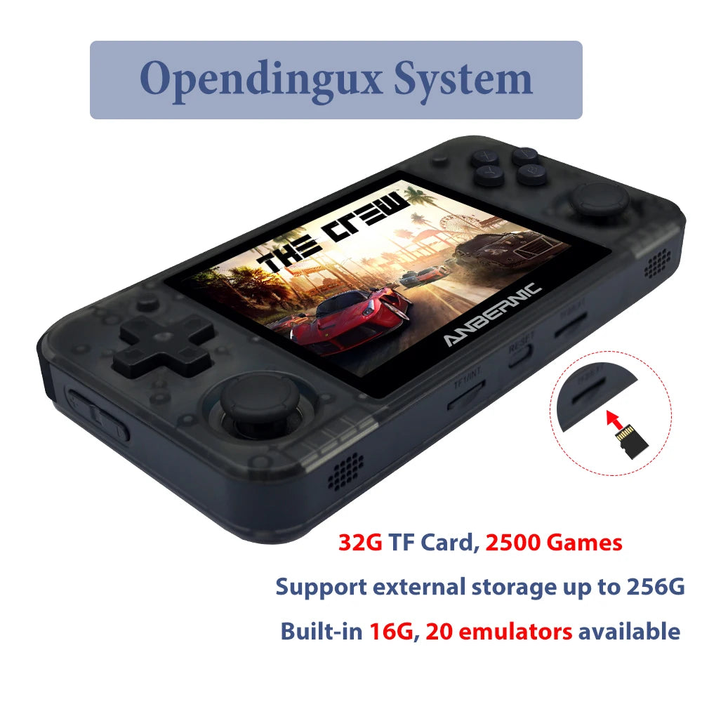 Anbernic RG350P Handheld Game Console 3.5 IPS Screen 2500 Retro Games PS1 HDMI-compatible Mini Pocket HD TV Game Player Boy Gift