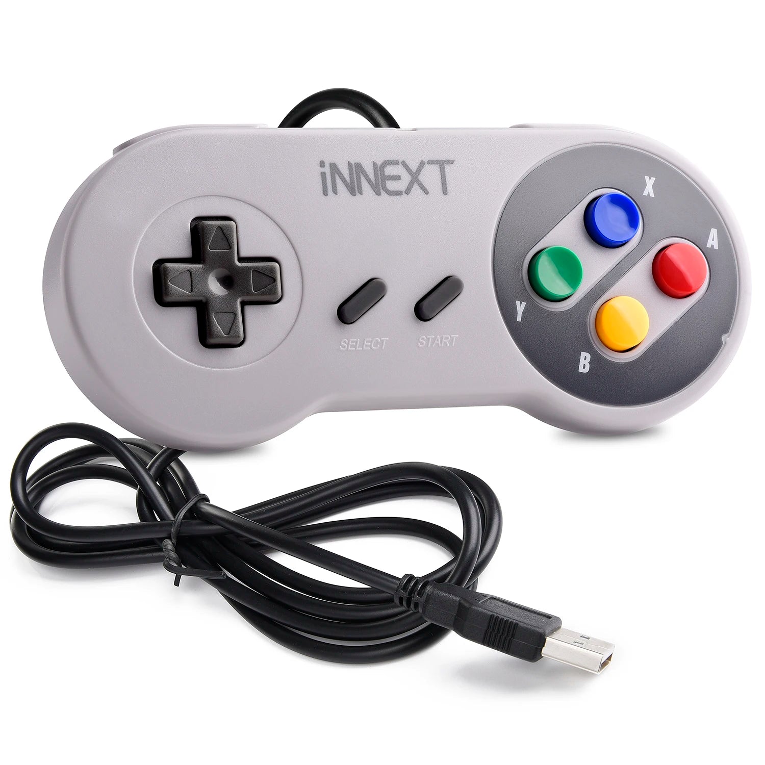 USB Classic Game Controller Joypad Wired Joystick Gamepad for SNES Retro Gaming for Windows 7/8/10 PC MAC Linux Raspberry Pi 3