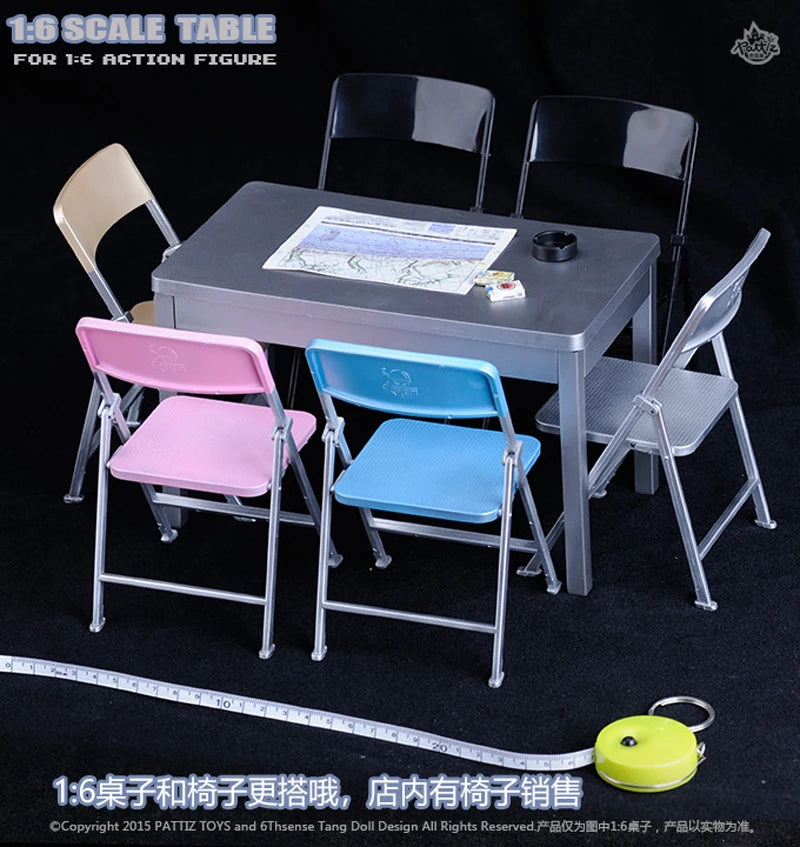 1/6 skala Silber Tisch Für 28cm puppen 12 zoll Action Figur Puppe 1 stücke