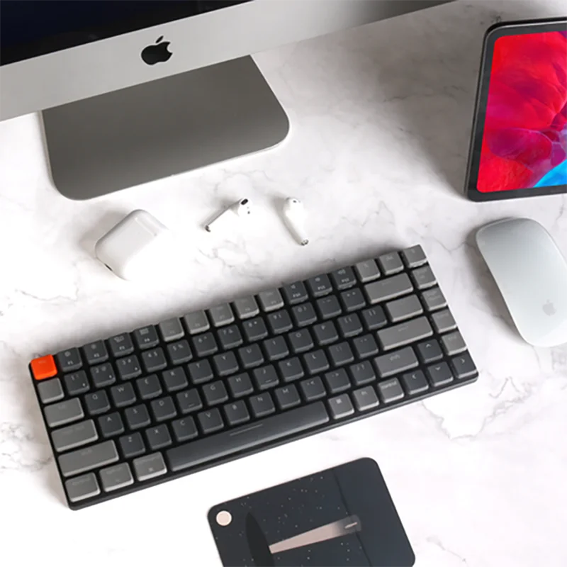 Keychron K3 E V2 Ultraflache kabellose mechanische Tastatur mit niedrigem Profil, optischer Hot-Swap-Schalter, RGB-Hintergrundbeleuchtung für Mac Windows