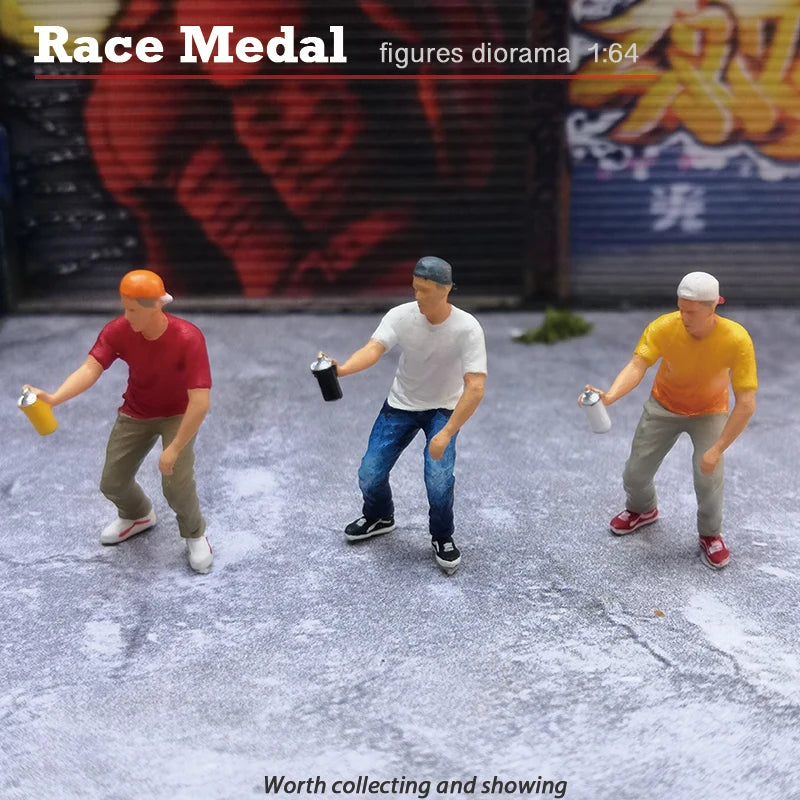RaceMedal1:64scale figures diorama  baseball caps limited edition