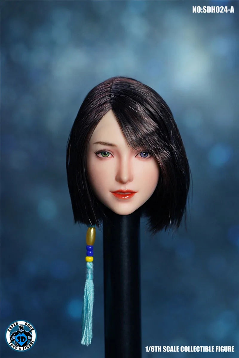 SUPER DUCK 1/6 SDH024 Asian Female Head Sculpt Fit 12" Female TBL PH Action Figure Body Dolls