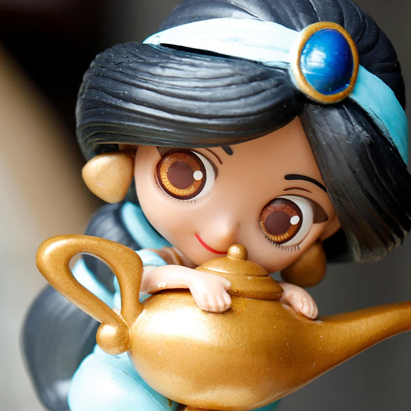 Disney Aladdin Lamp Jasmine Princess Doll  Figure Toys Dolls Children PVC Figurine Model Decoration Collect for kid gift